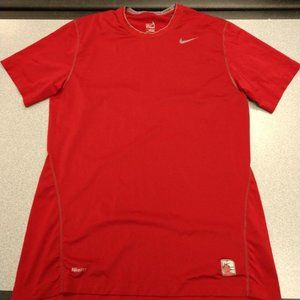 Red Nike Pro Workout Shirt Size L